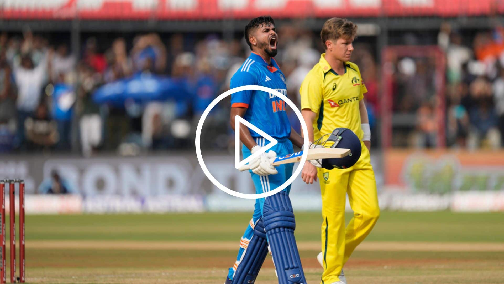 [Watch] Shreyas Iyer Redeems Himself, Does 'Fiery' Celebration After Century vs AUS